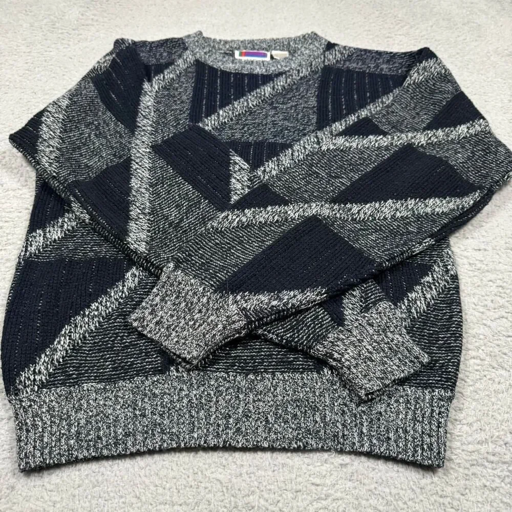 Unbranded Men's Grey and Black Jumper